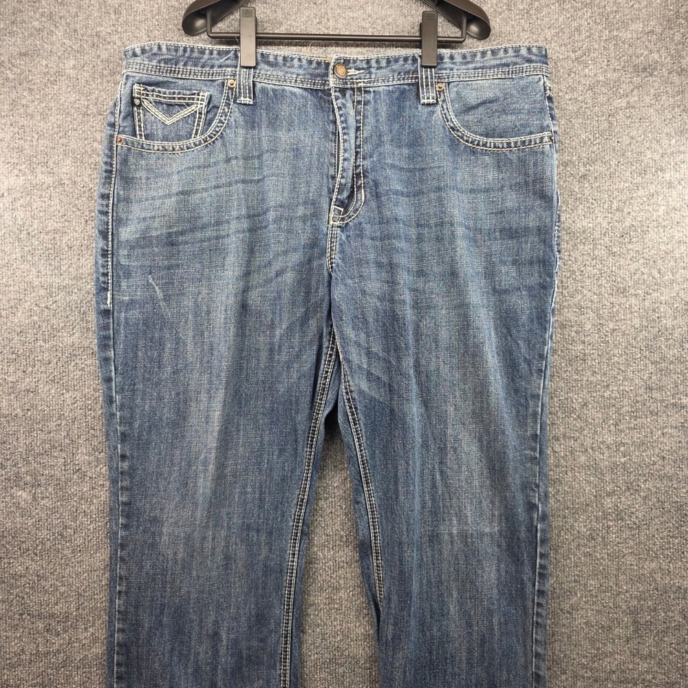 Rock and Roll Denim Mens Double‎ Barrel Stackable Relaxed Bootcut Jeans 42x34